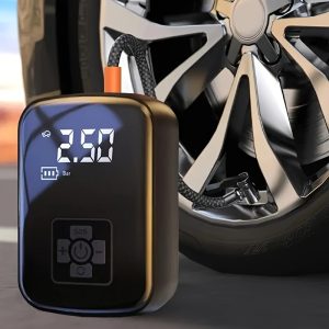 Portable Tire Inflator - Cordless Air Compressor with Digital LCD, Auto Shutoff