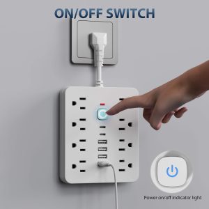 14-in-1 surge protector power strip USB Type-C